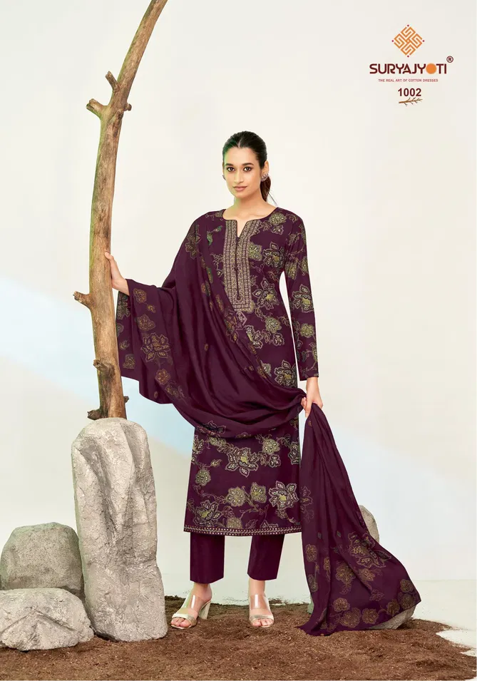 Kanishka Vol 1 By Suryajyoti Modal Printed Dress Material Wholesale Market In Surat
